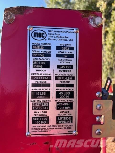 MEC 20 Klatrestillaser