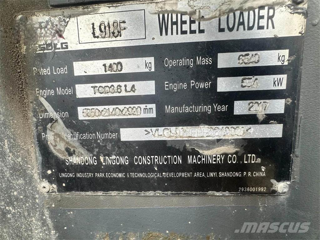 SDLG L918F Hjullastere