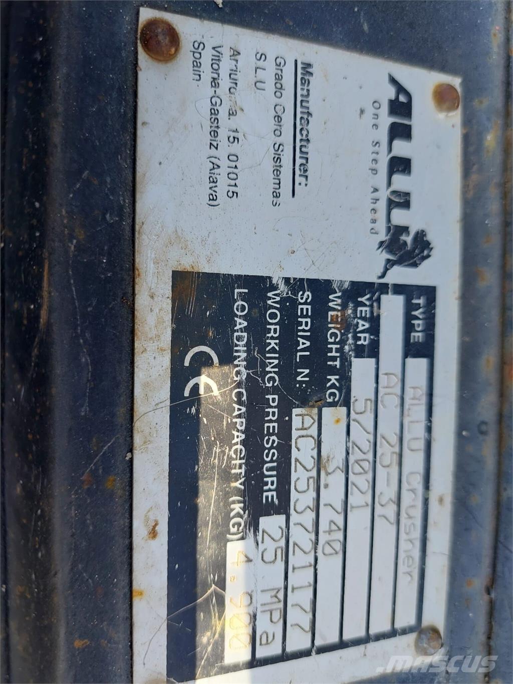 Allu AC 25-37 Anlegg - Annet