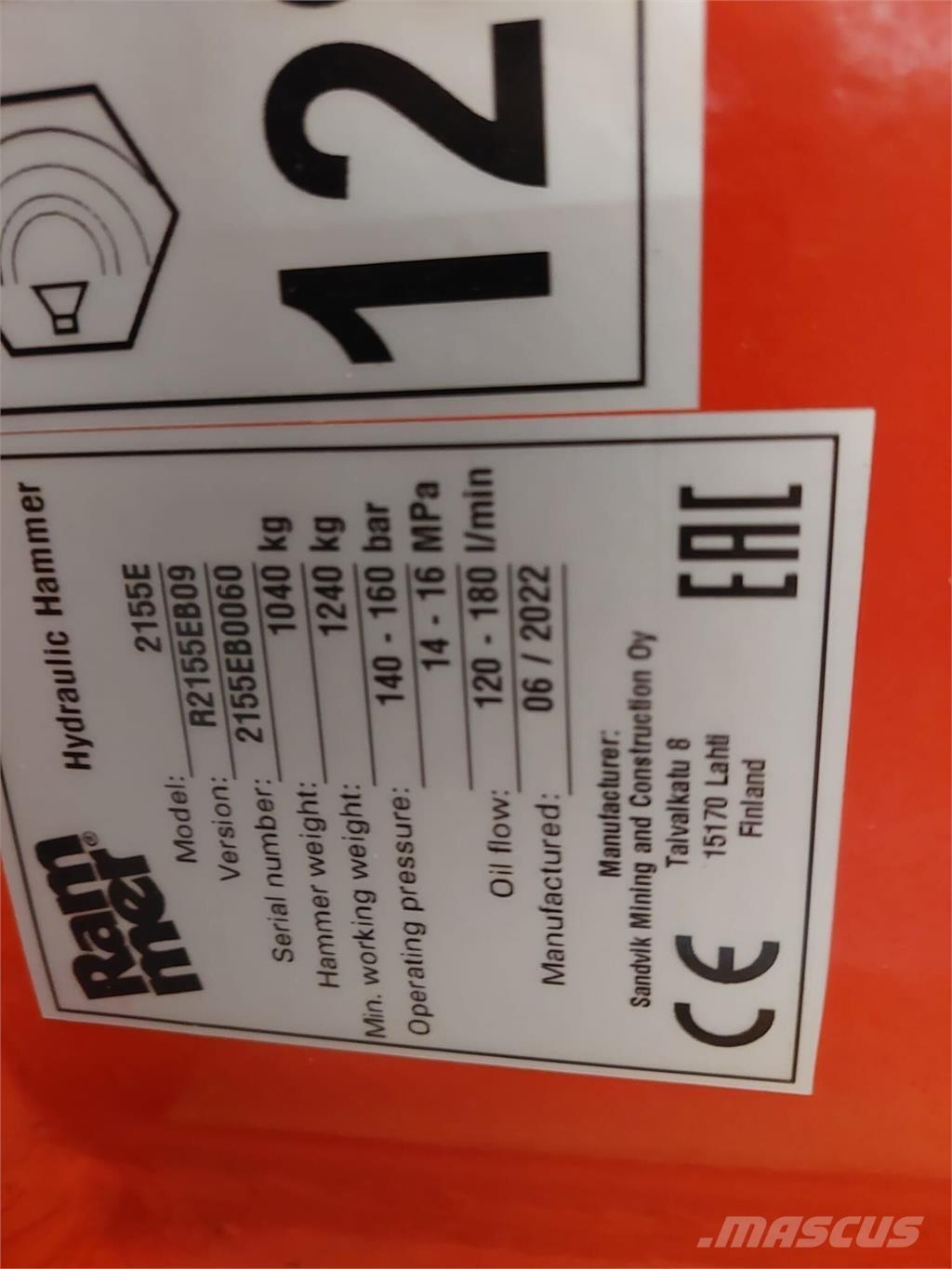 Rammer 2155E Anlegg - Annet