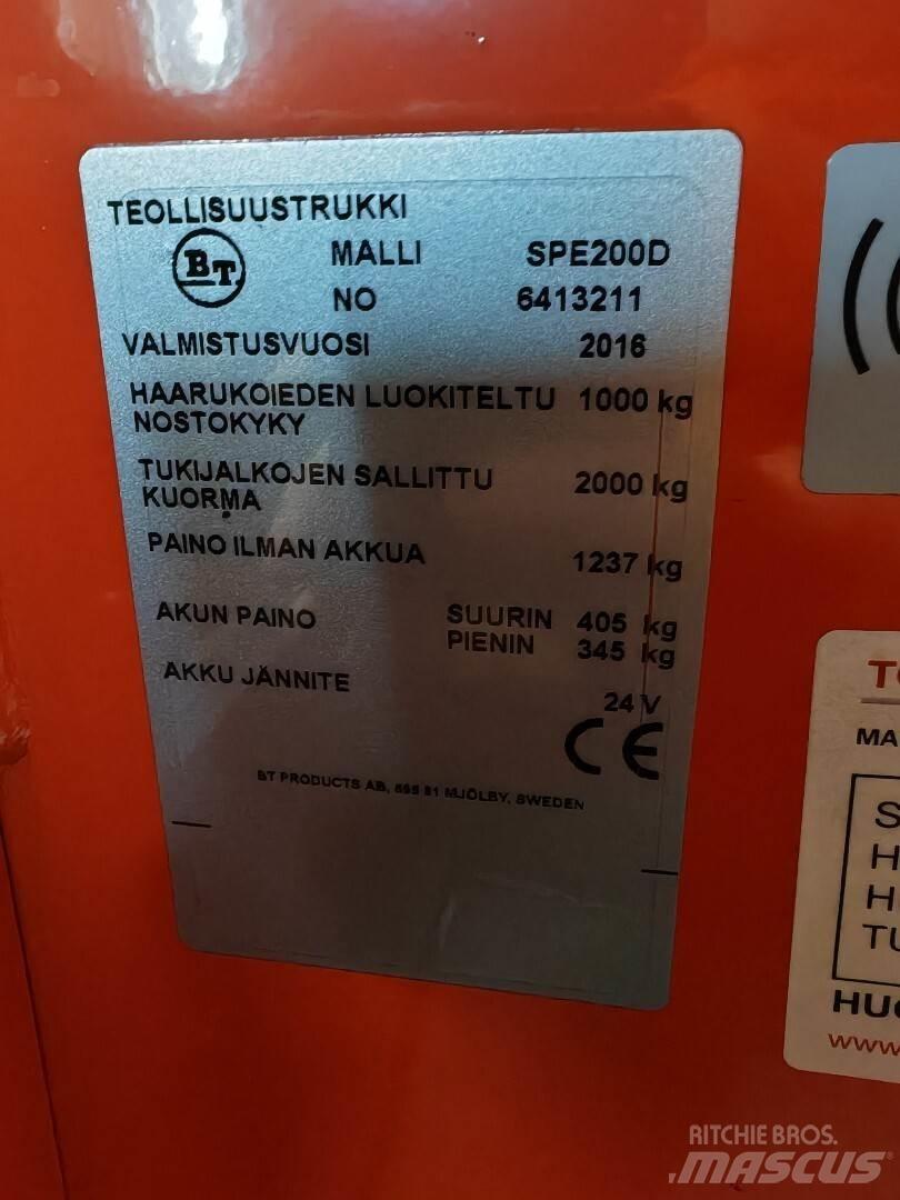 BT SPE200D Gaffeltrucker - Annet