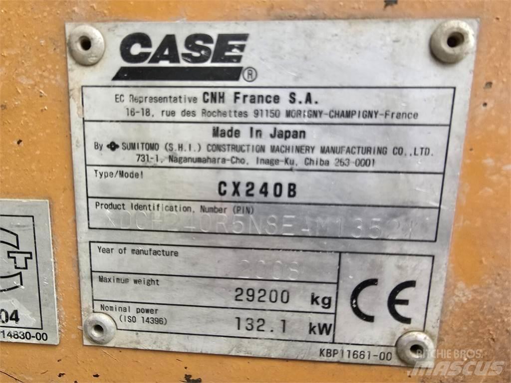 CASE CX 240 B Beltegraver