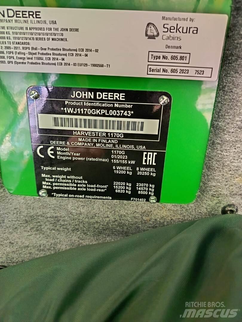 John Deere 1170G Hogstmaskiner