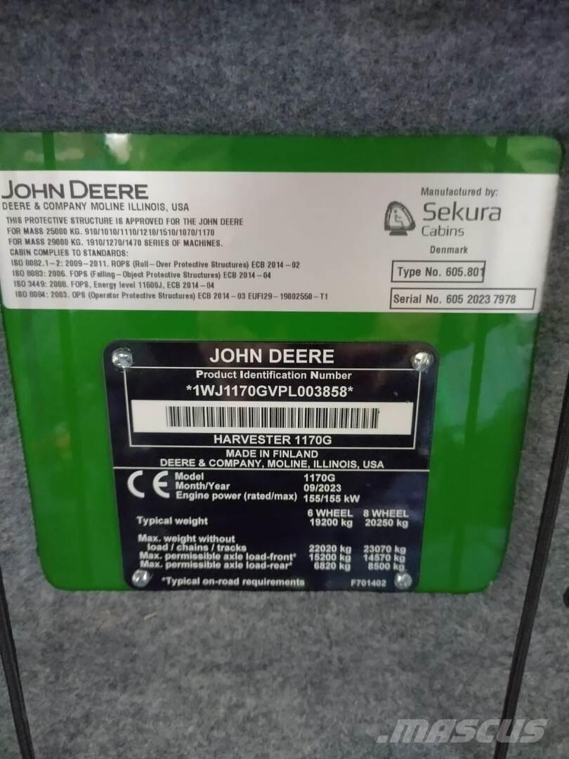 John Deere 1170G Hogstmaskiner