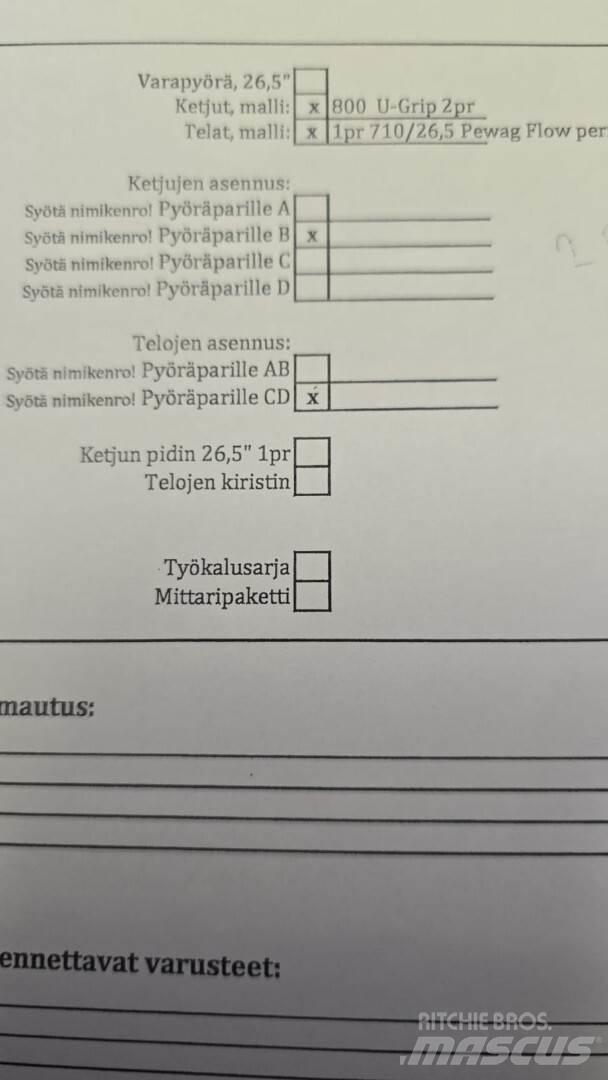 Ponsse Buffalo Lassbærere