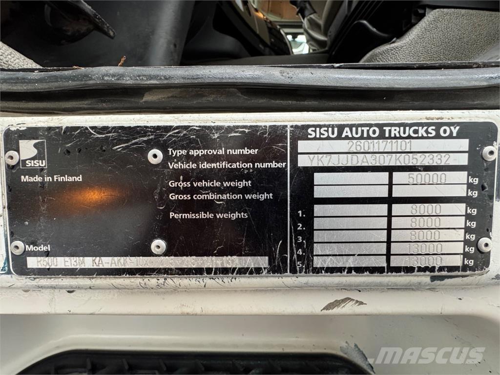 Sisu R500 10x4 Spesialbiler for transport av skogsmaskiner