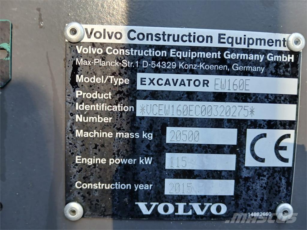 Volvo EW 160 E Hjulgravere
