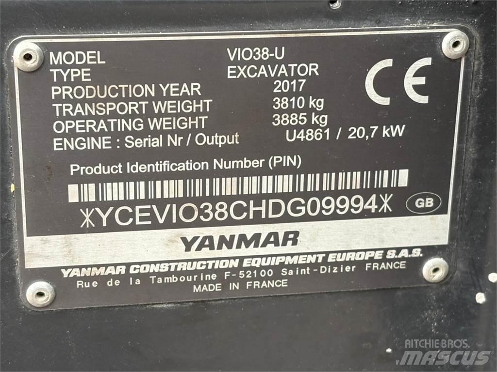 Yanmar VIO 38-U Minigravere <7t