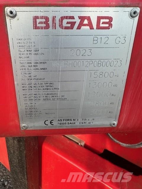 Bigab B12 VÄXLARVAGN Annet laste- og graveutstyr