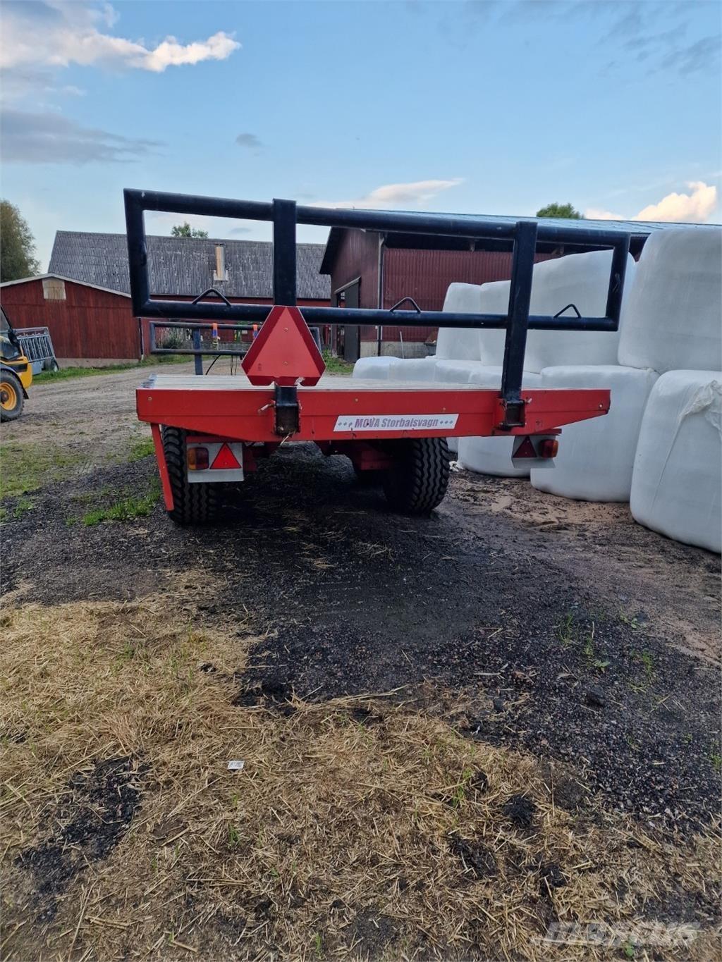 Mova 10T BALKÄRRA Rundballehengere