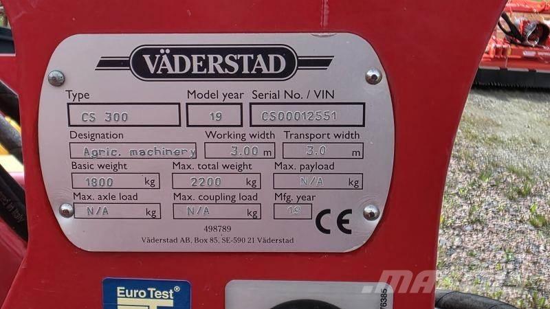 Väderstad Cultus 300 Andre Jordforbedrings maskiner og ekstrautstyr