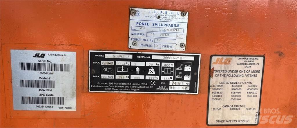 JLG  Leddede bomlifter