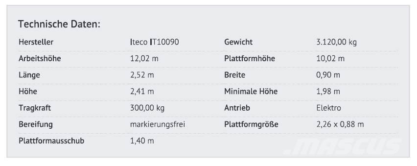 Iteco IT10090 Sakselifter