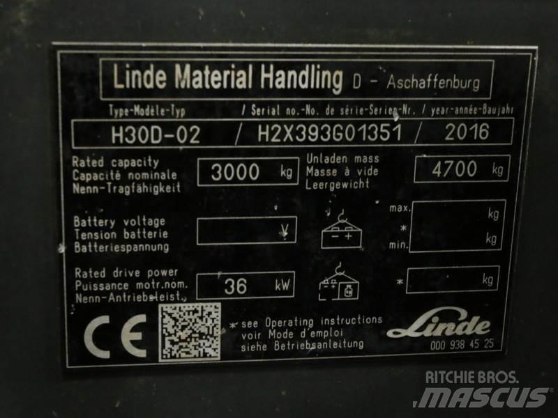 Linde H30D-02 393 Diesel Trucker