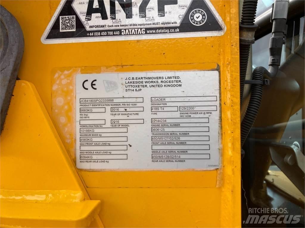 JCB 418S Teleskoplastere for Landbruk