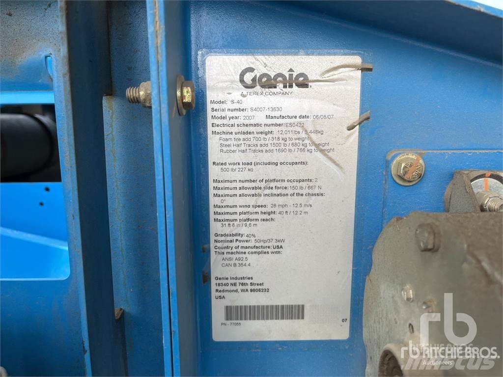Genie S40 Leddede bomlifter