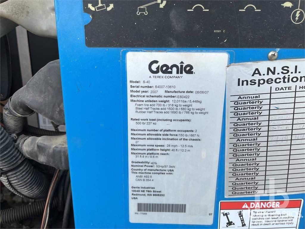 Genie S40 Leddede bomlifter