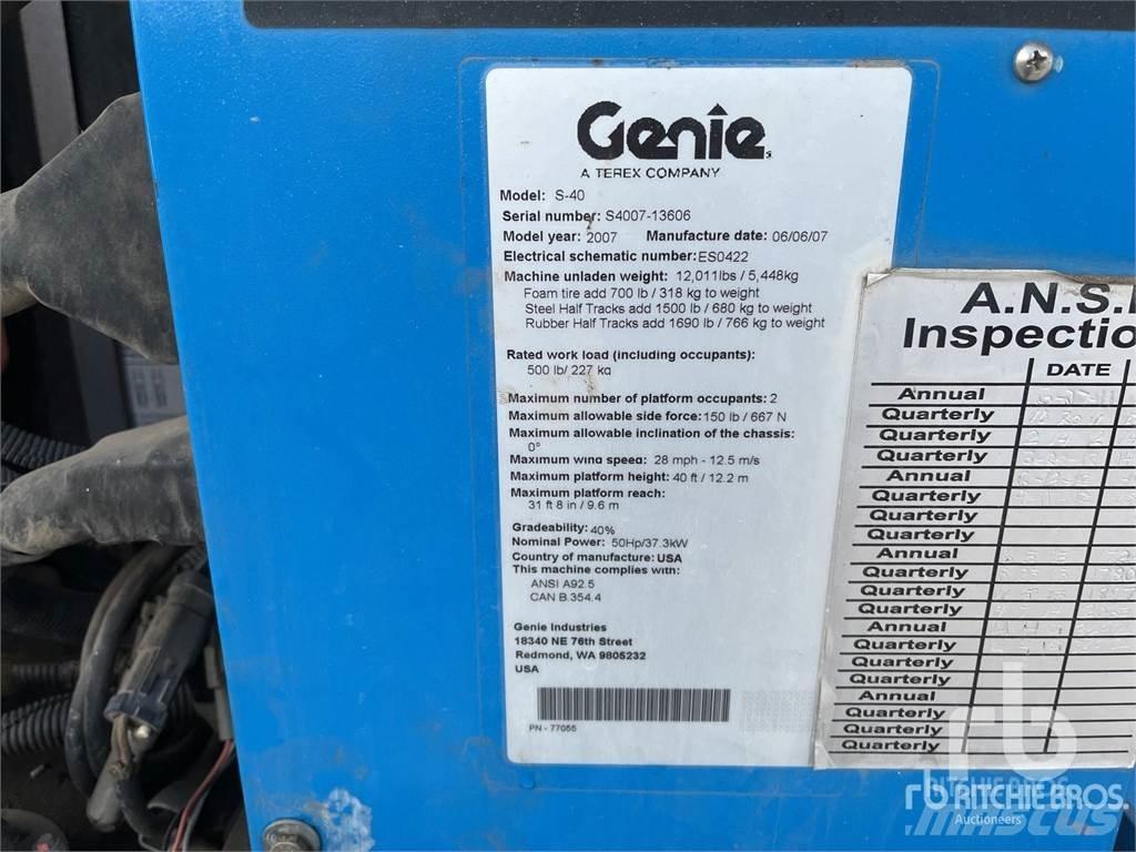Genie S40 Leddede bomlifter
