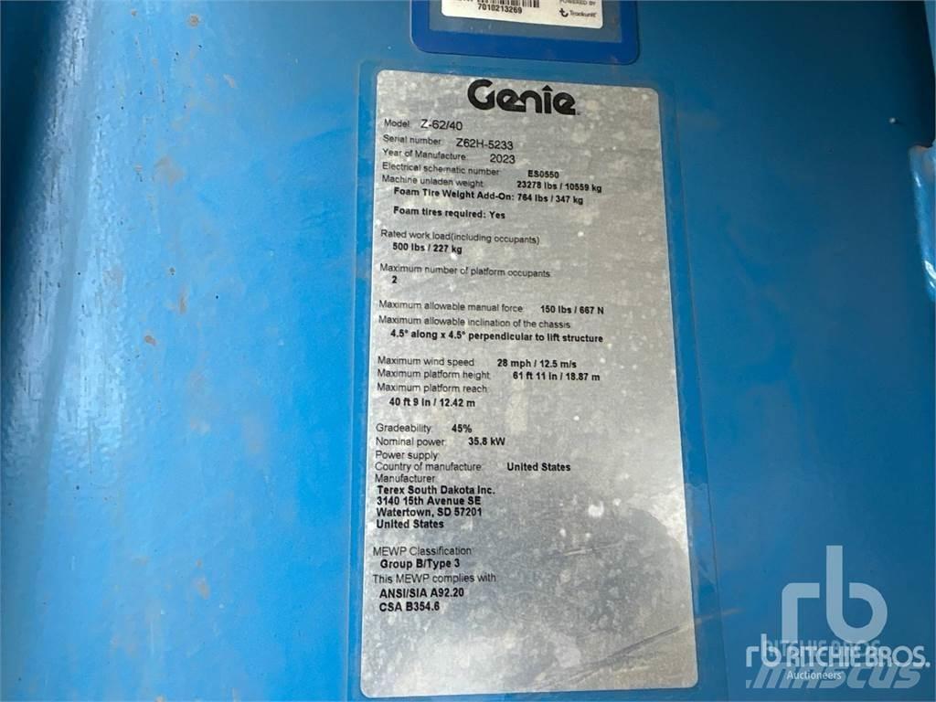 Genie Z62-40 Leddede bomlifter