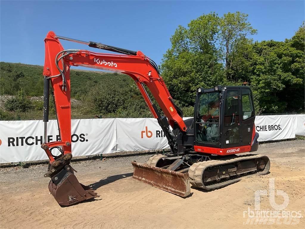 Kubota KX080-4A Beltegraver