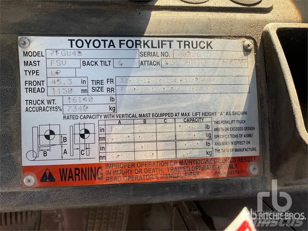 Toyota 7FGU45 Diesel Trucker