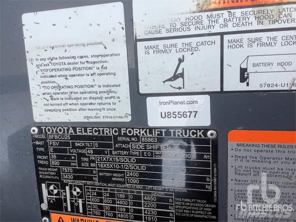 Toyota 8FBCU25 Elektriske trucker