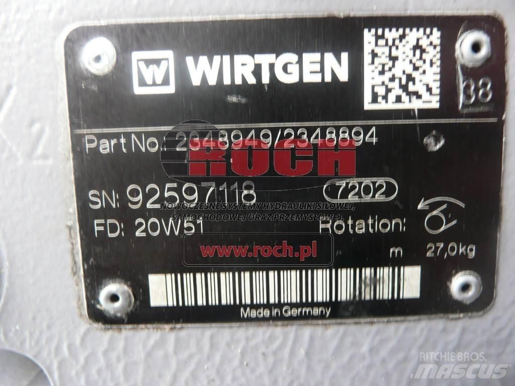 Wirtgen 2348949 / 2348894 Hydraulikk
