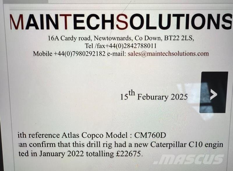 Atlas Copco CM-760D Anlegg - Annet