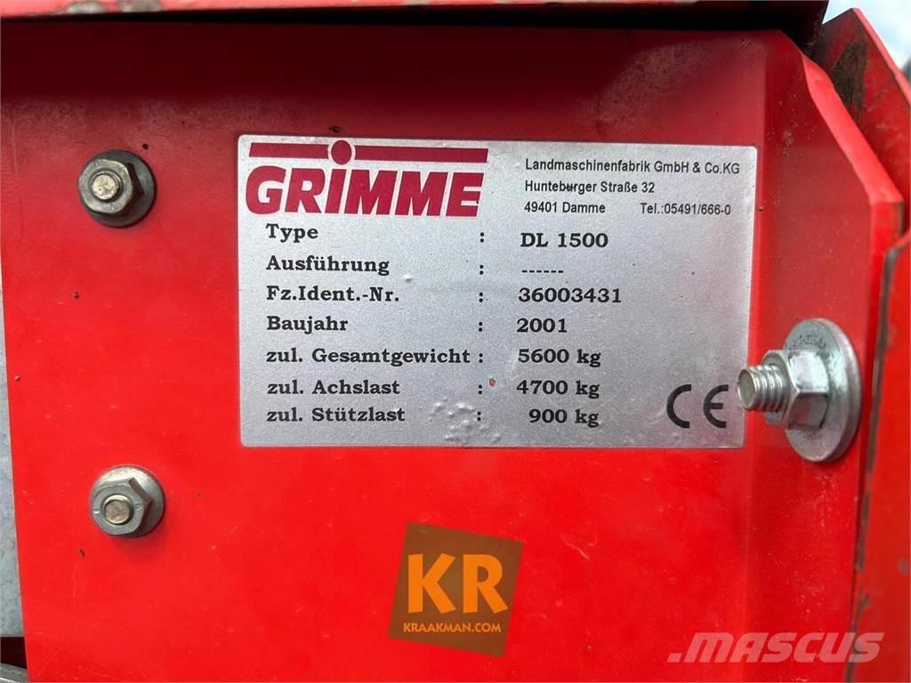 Grimme dl 1500 Potetopptakere