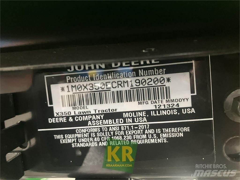 John Deere X350 Sitteklippere