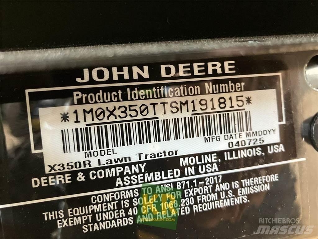 John Deere X350R Sitteklippere