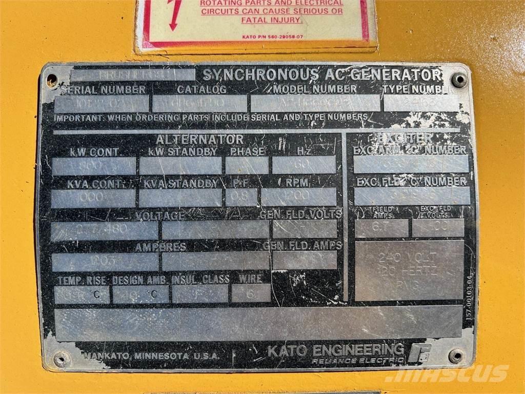Kato 800kW Andre Generatorer