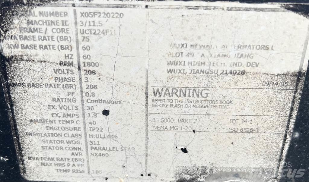 Perkins 60kW Diesel Generatorer