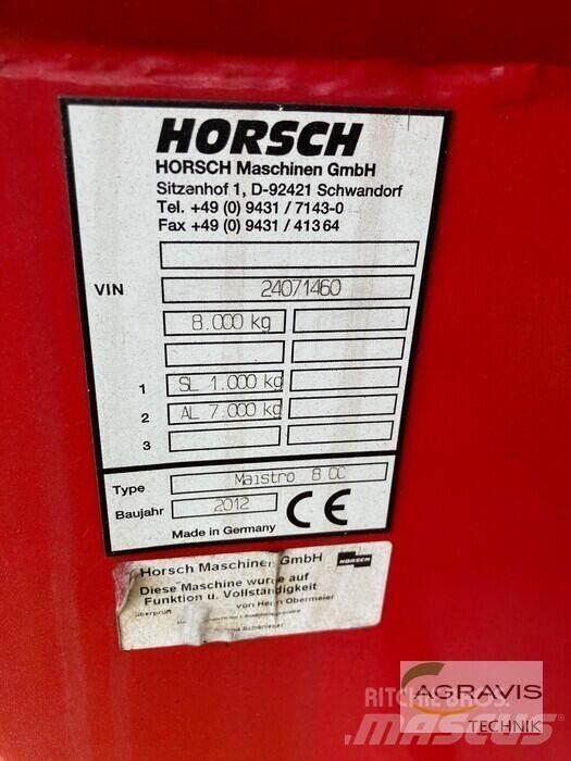 Horsch MAISTRO 8 CC Såmaskiner