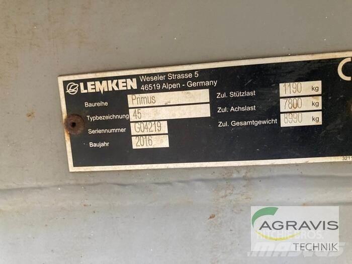 Lemken PRIMUS 45/27 Slepesprøyter