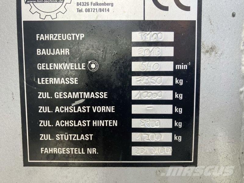  HIRL T110 Blande- og fôringsmaskiner