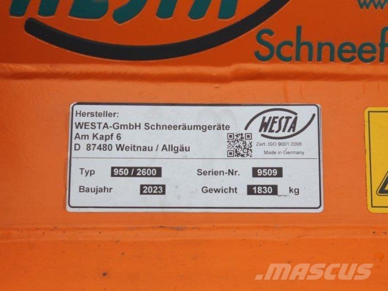  WESTA 950/2600 Snøfresere