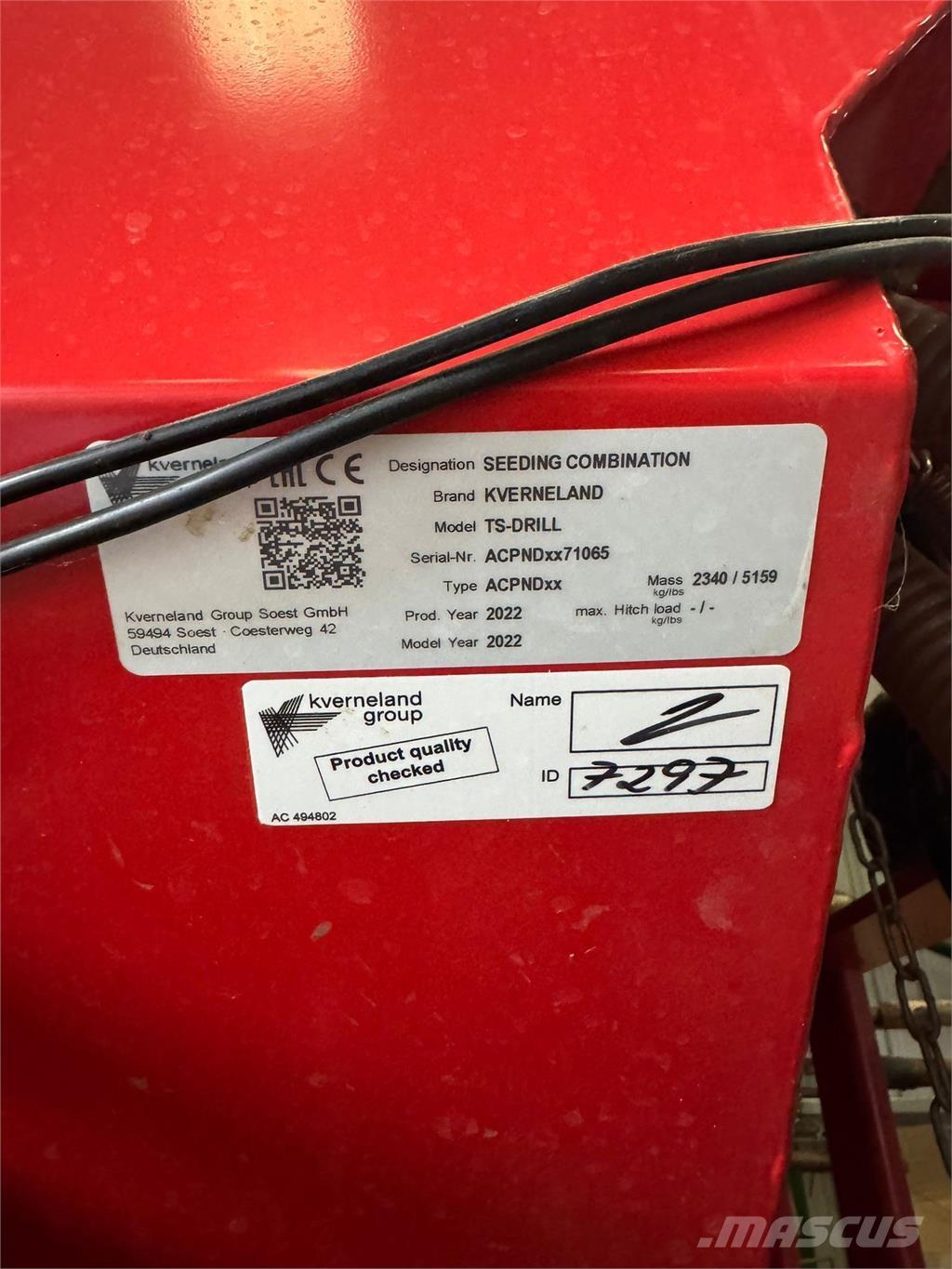 Kverneland 4.8M Landbruk - Annet