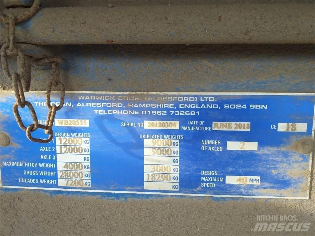  WARWICK 20 TONNE Andre Landbrukshengere