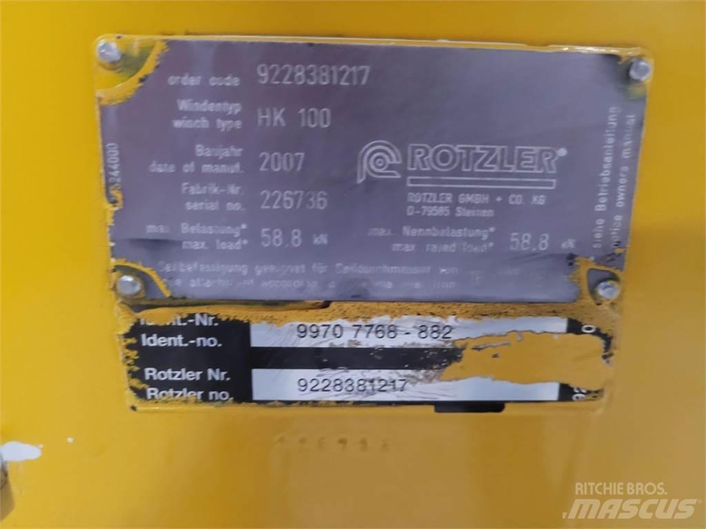 Faun HK 100 winch Kran deler og utstyr