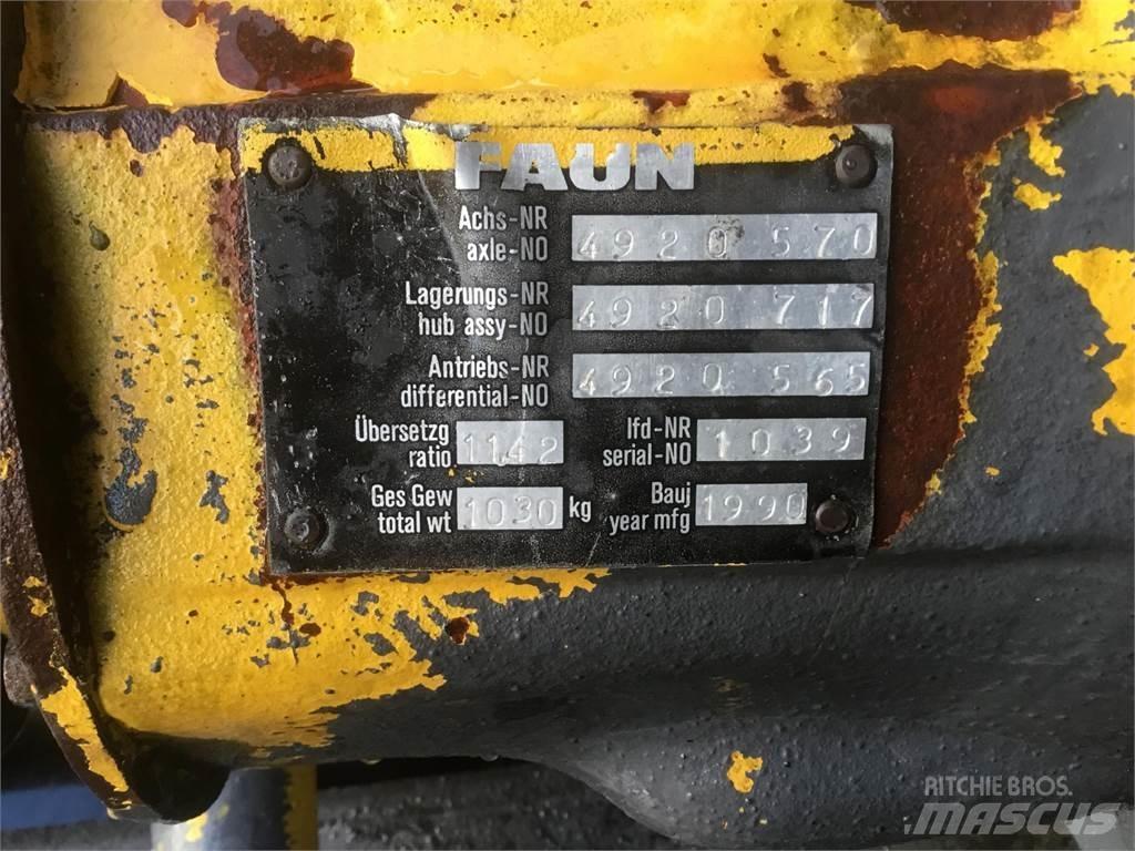Faun RTF 50-3 axle 1 Aksler