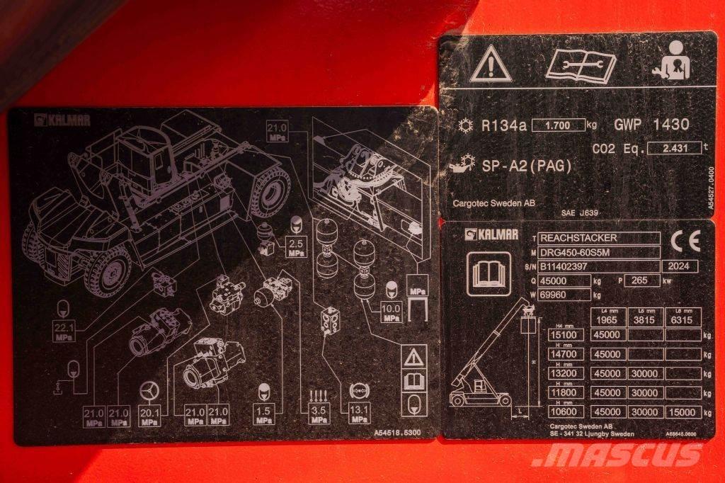 Kalmar DRG450-60S5M Reachstackere