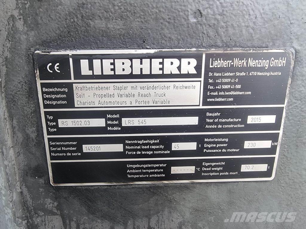 Liebherr LRS 545 Reachstackere