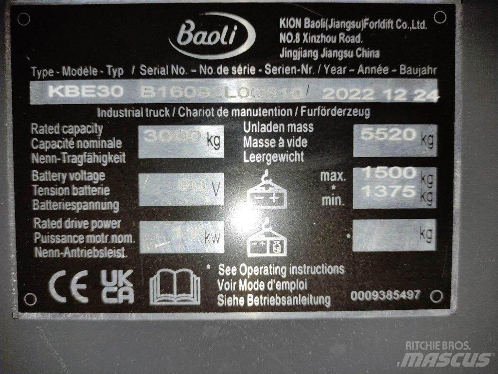 Baoli KBE30 Elektriske trucker