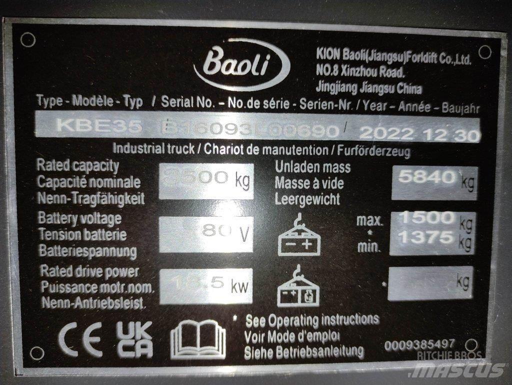 Baoli KBE35 Elektriske trucker