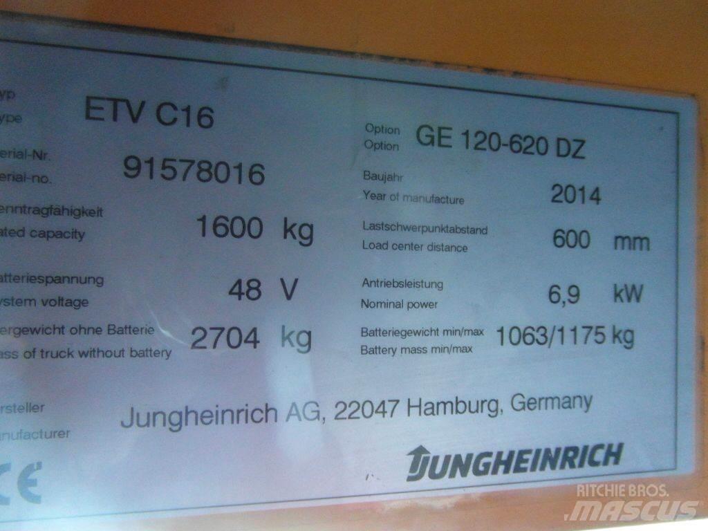 Jungheinrich ETVC16 Skyvemasttruck