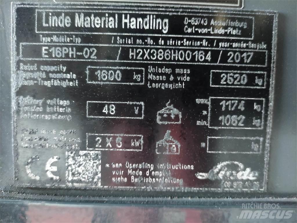 Linde E16PH-02-386 EVO Elektriske trucker