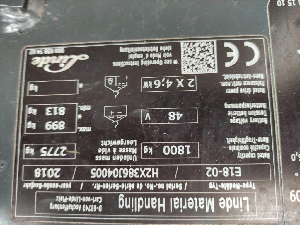 Linde E18-02-386 EVO Elektriske trucker
