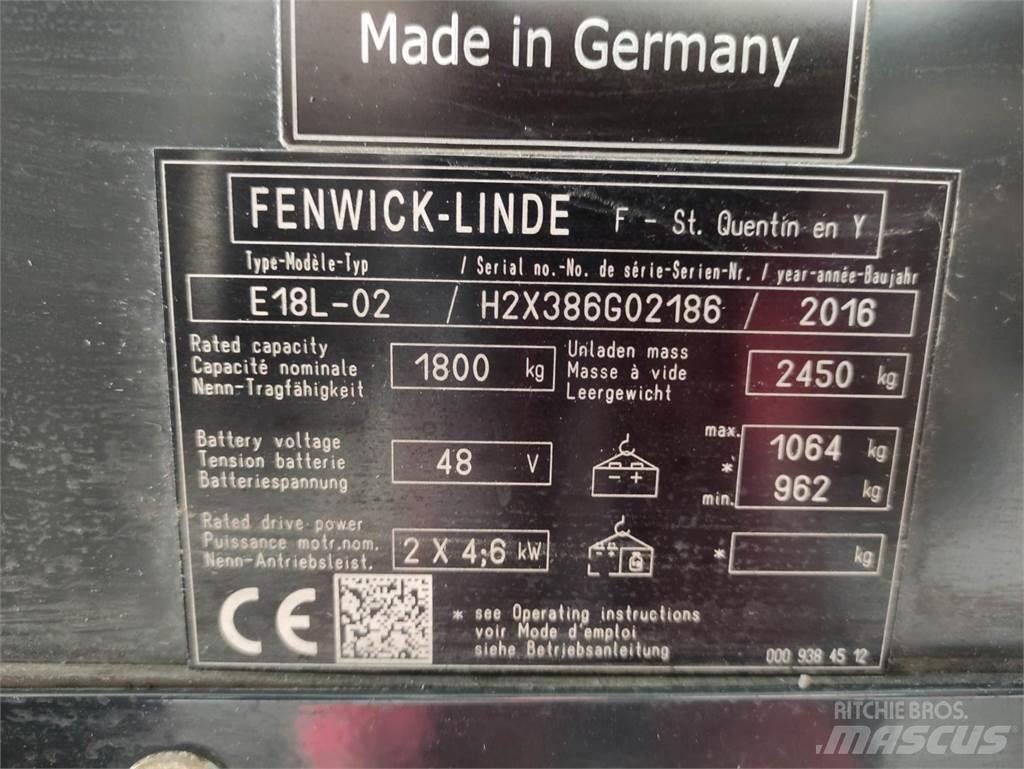 Linde E18L-02-386 Elektriske trucker