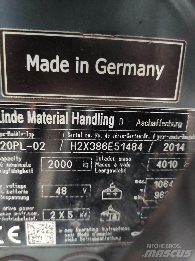 Linde E20PL-02-386 EVO Elektriske trucker